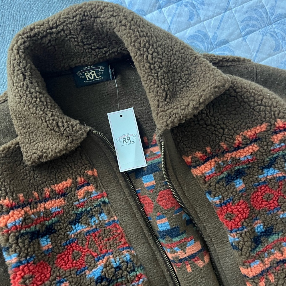 Double RL (Ralph Lauren) Brown Sherpa Jacket BNWT